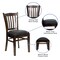 Emma and Oliver Vertical Slat Back Wooden Restaurant Dining Chair